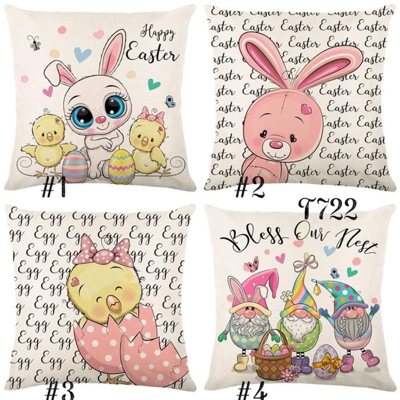 Easter Pillow Covers - Picture 1 of 5